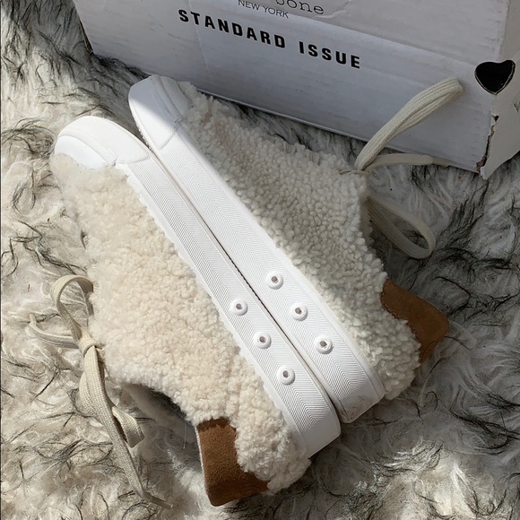 Rag & Bone Standard Issue Shearling Sneakers - Picture 4 of 8